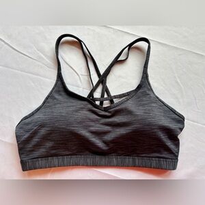 ZYIA Charcoal Strappy Sports Bra